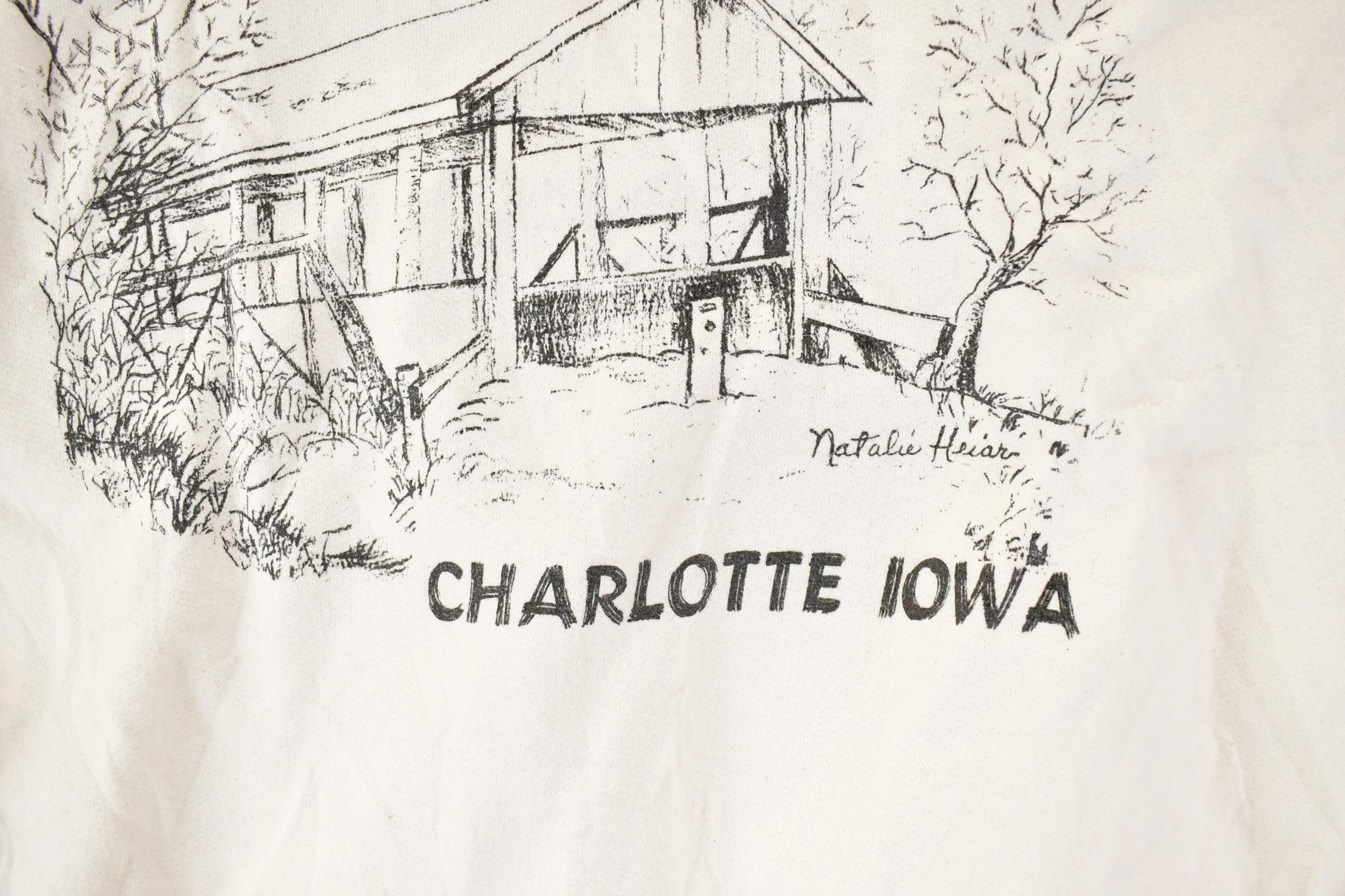 Vintage 1990s Old Mill Covered Bridge Crewneck Sweatshirt Men's M