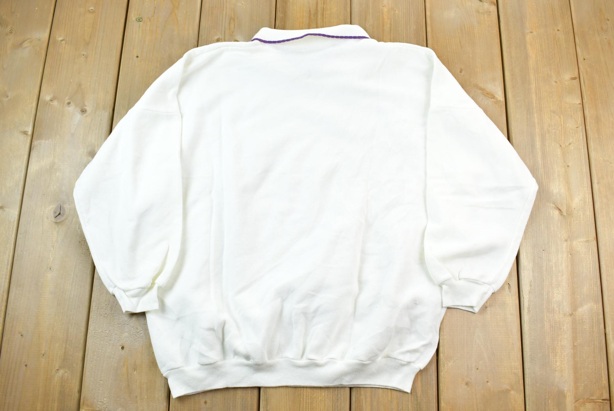 Vintage 1990s Cute Puppies Collared Crewneck Sweater