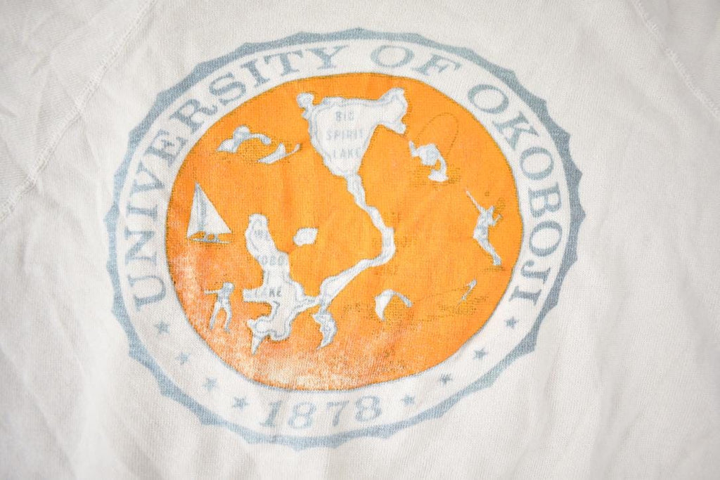 Vintage 1990s University Of Okoboji Souvenir Distressed Sweater Made In USA