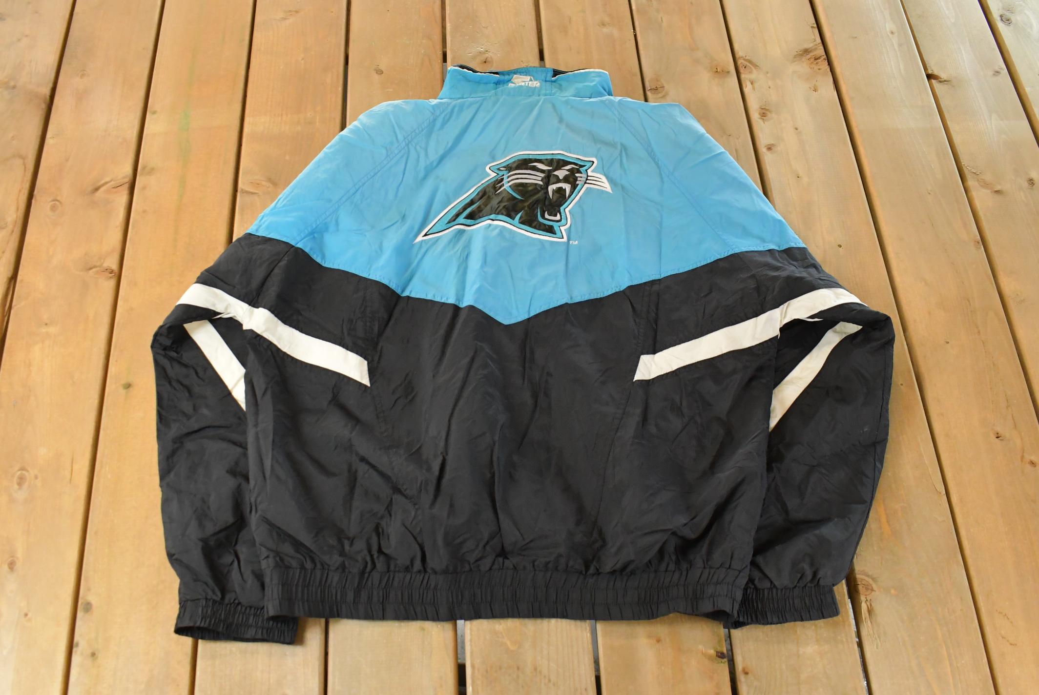 Vintage 1990s Carolina Panthers NFL Starter Windbreaker Jacket Men's XL