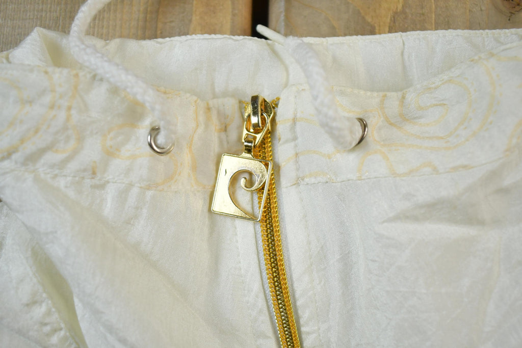 Vintage 1990s Pierre Cardin Gold Zipper Windbreaker Jacket
