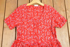 Vintage 1980s Floral Sun Dress