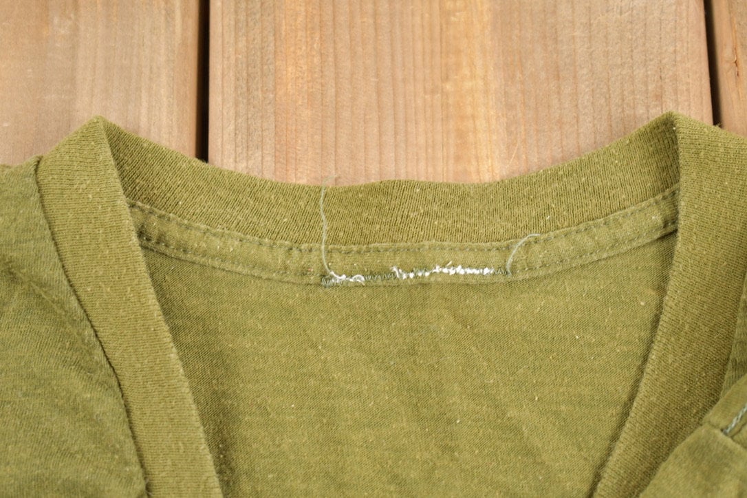 Vintage 1970s K OSS Commando Camp Quebec Graphic T-Shirt