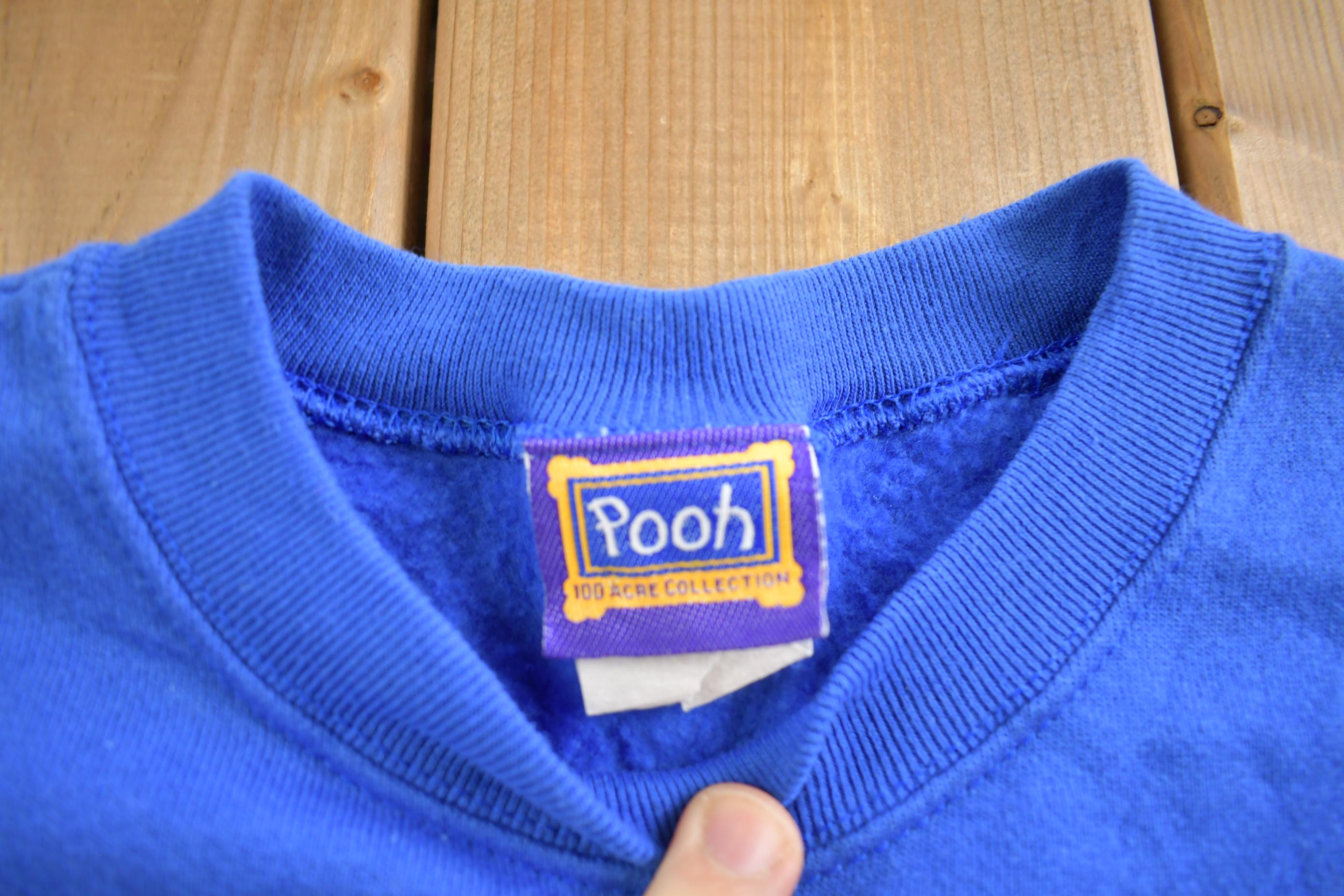 Vintage 1990s Winnie The Pooh Embroidered Disney Crewneck Made In USA