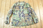 Vintage 1980s Airborne Military Button Up Shirt Mens L