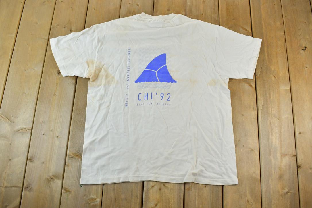 Vintage 1992 Chi Fishing Graphic T-Shirt