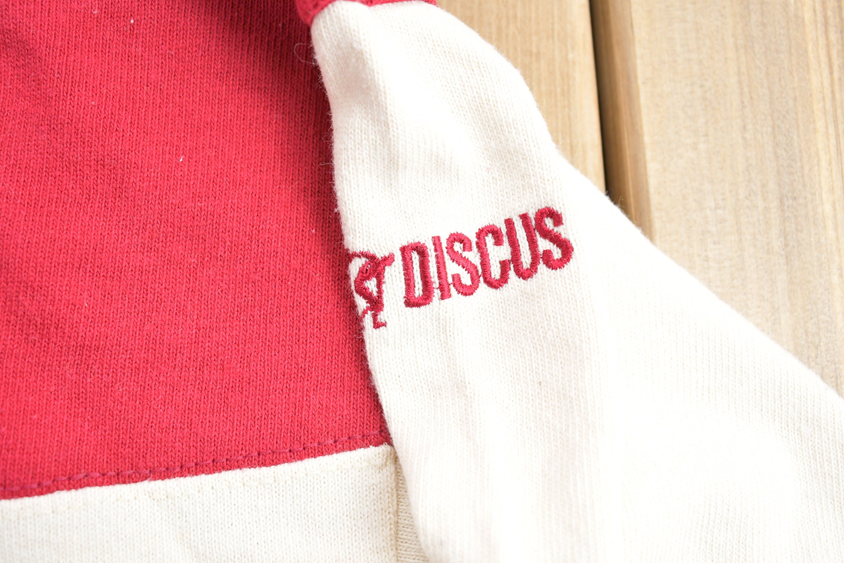 Vintage 1990s Discus Athletic Colour Block Crewneck Sweatshirt  90s Crewneck  Made In USA  Essential  Streetwear  90s Blank  Discus