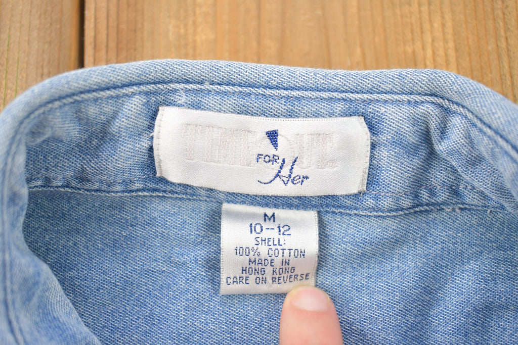 Vintage 1990s University Of Michigan State Collegiate Jean Button Up Shirt