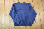 Vintage 1990s Jerzees Blank Blue Crewneck Sweatshirt