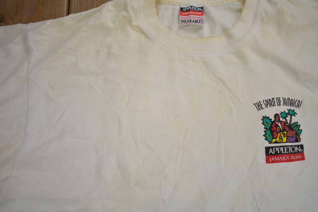 Vintage 1990s Appleton Jamaica Rum Graphic T Shirt