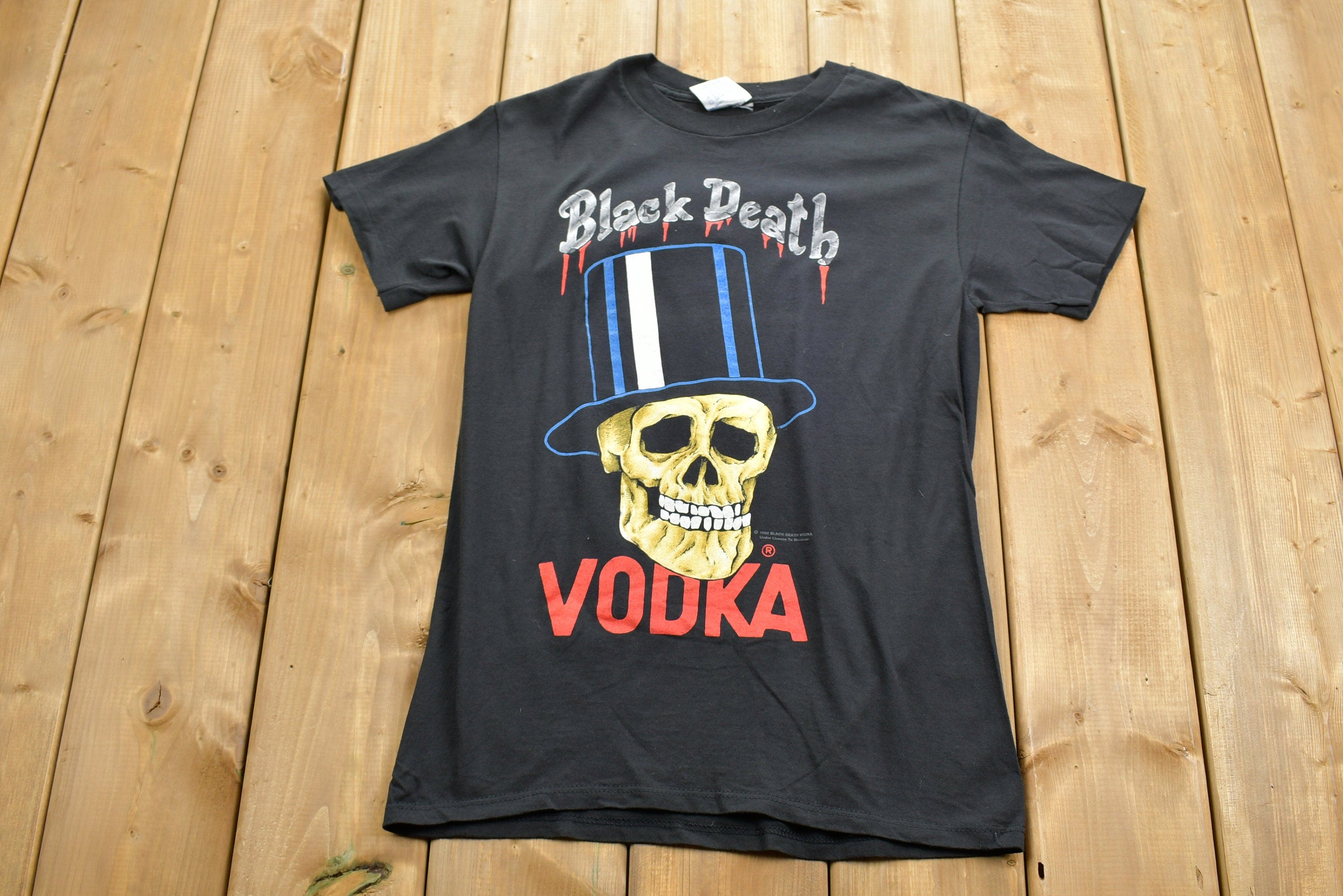 1992 Black Death Vodka Drink In Peace Tour T-shirt