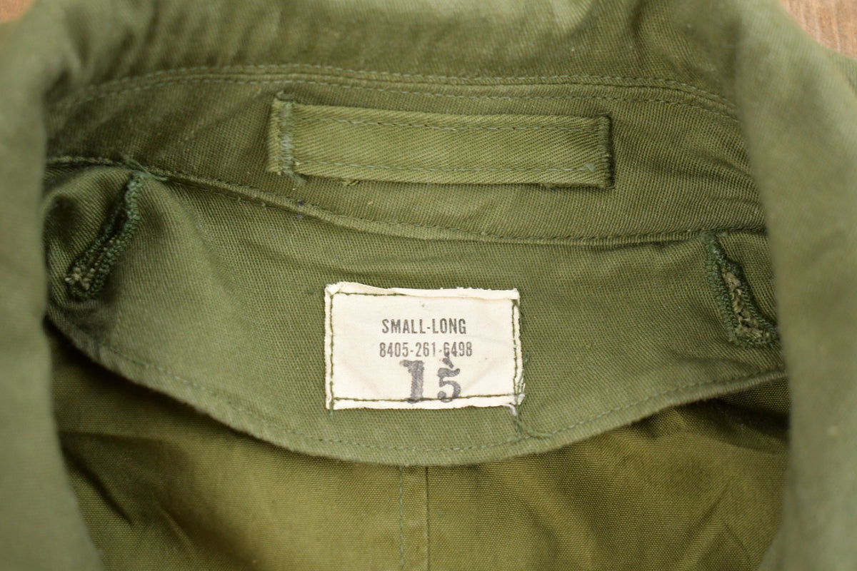 Vintage 1960s Military Parka Overcoat