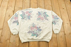 Vintage 1990s Footlocker Floral Crewneck Sweater