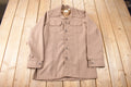 Vintage 1970s Levi's Panatela Tops Beige Western Style Button Up Shirt Made in USA Size L