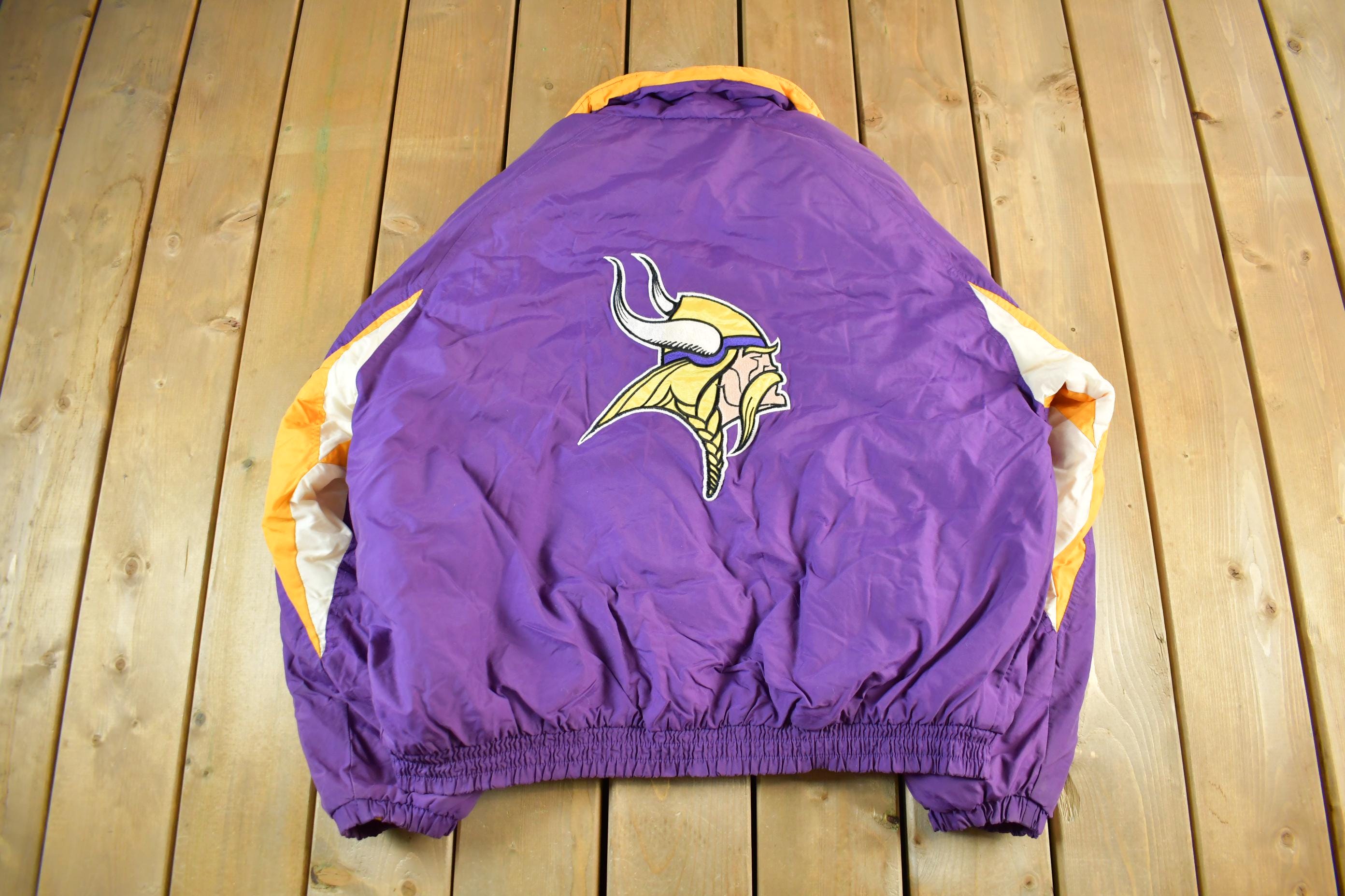 Vintage 1990s Minnesota Vikings NFL Football Jacket Men's 2XL