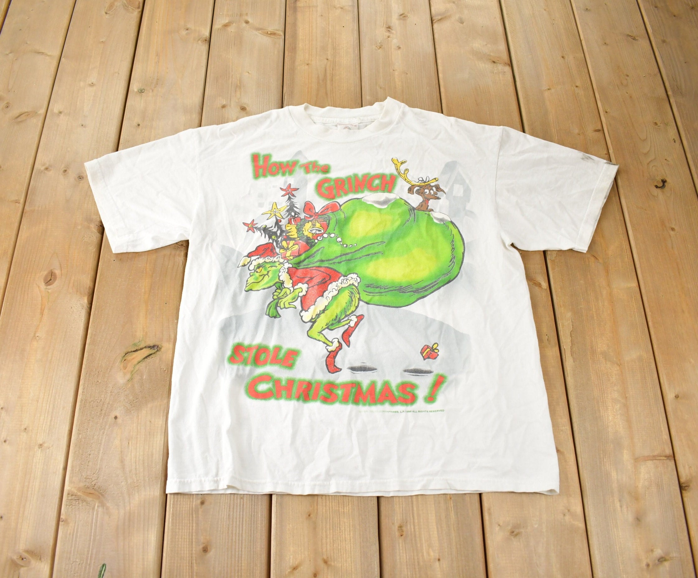 Vintage 1998 How The Grinch Stole Christmas Single T-shirt Made In USA