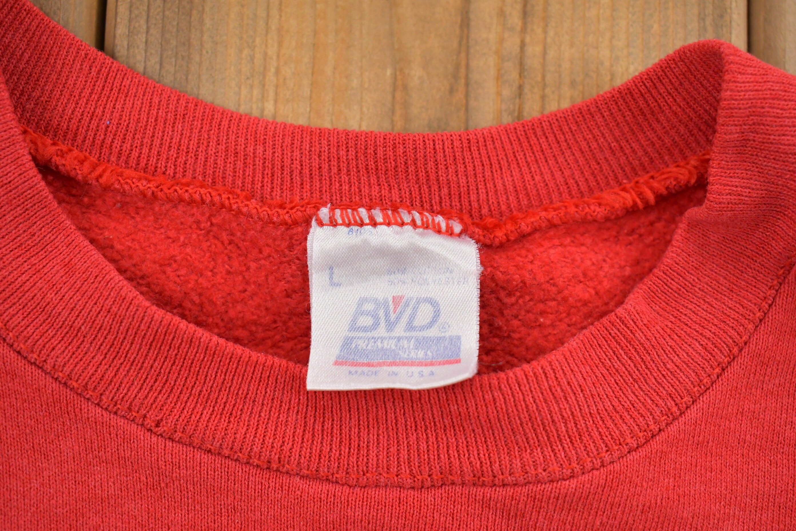 Vintage 1990s BVD Made In USA Blank Crewneck Sweatshirt
