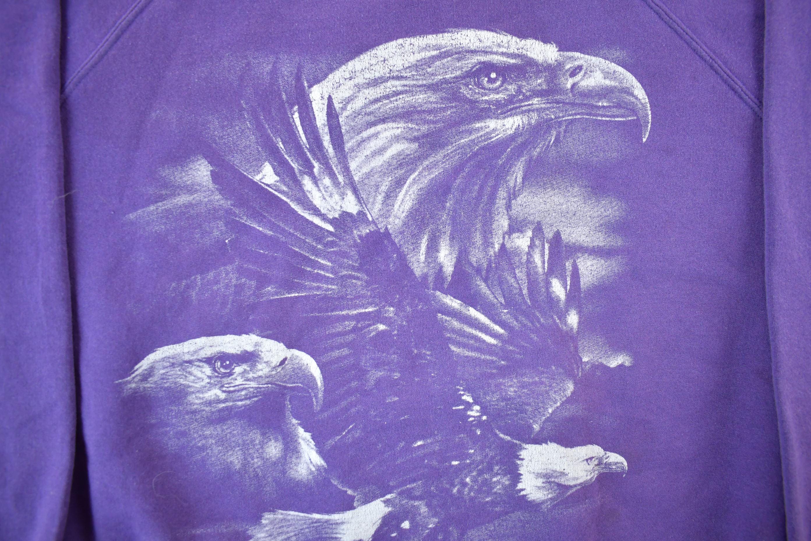 Vintage 1990s Bald Eagle Crewneck Sweatshirt Women's 3X