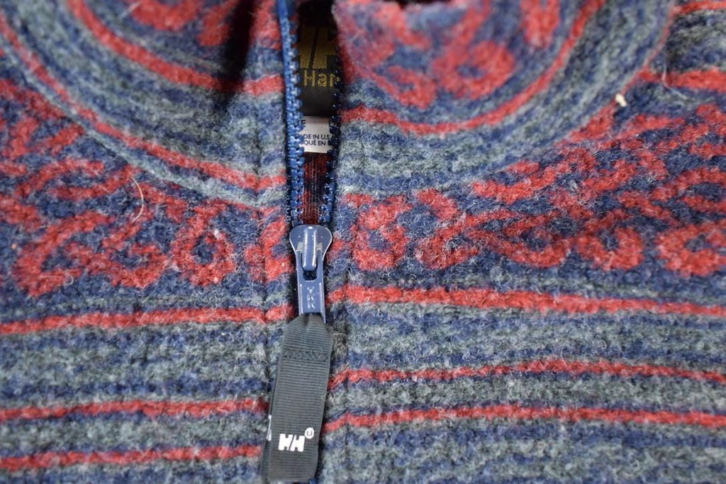 Vintage 1990s Helly Hansen Fleece Outdoorsman Sweater Made In USA Mens L