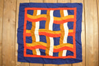 Vintage 1980s Abstract Woven Pattern Scarf