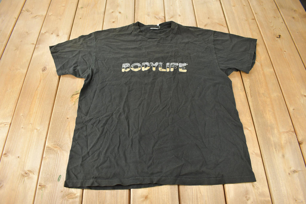 Vintage 1990s BODY LIFE Ryka Single Stitch Graphic T Shirt Made In USA