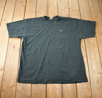 Vintage 2000s Nike Black Embroidered Mini Swoosh T-Shirt Size XXL