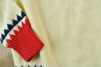 Vintage 1980s Ski Knit Crewneck Sweater /