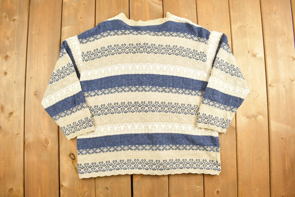 Vintage 1990s Grace Womens Button Up Knit Sweater