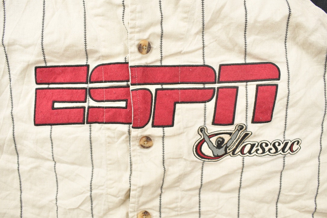 Vintage 1990s ESPN Classic Pinstriped Baseball Jersey