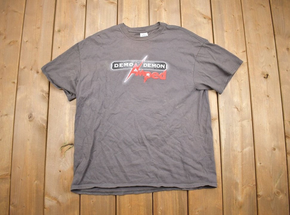 Vintage 1990s Demo Demon AMPED Graphic T-Shirt