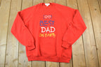 Vintage 1990s Best Dad On Earth Cute Crewneck Sweater