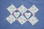 Vintage 1990s Heart Patchwork Cute Crewneck