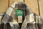 Vintage 1970s Canadian Lumber Jac Wool Flannel Shirt Jacket Men's Medium