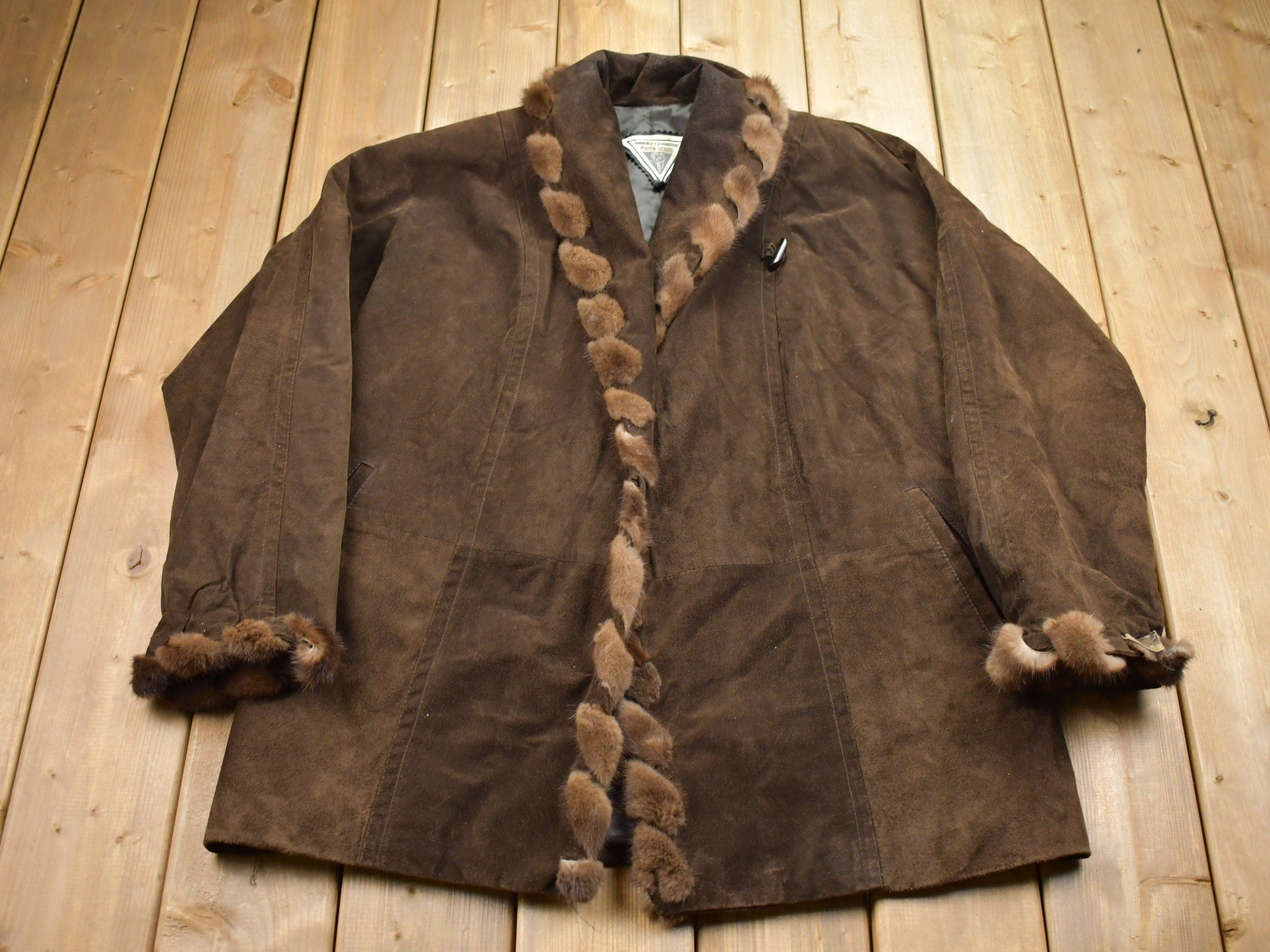 Vintage 1990s J Percy Marvin Richards Leather Jacket