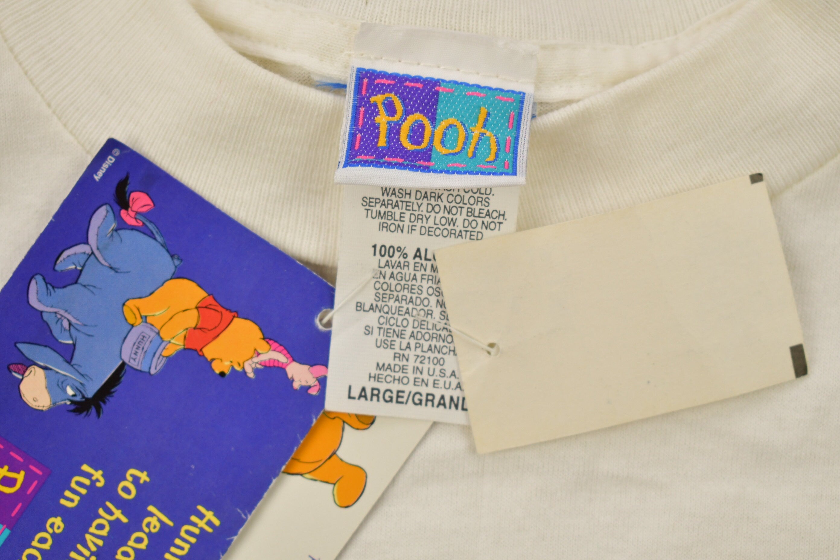 Vintage 1990s Deadstock Winnie The Pooh Cartoon Promo T-Shirt