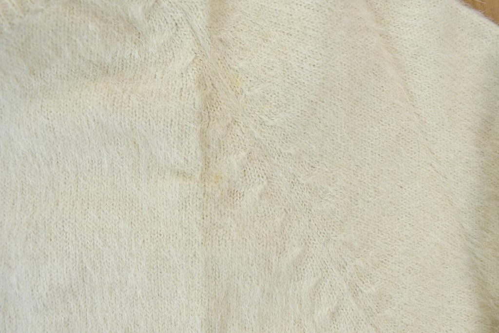 Vintage 1990s South End Imports 100% Cream Wool Knit Sweater
