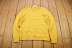 Vintage 1980s Scotch Nap By Old Colony Yellow Knitted Crewneck Sweater
