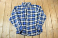 Vintage 1990s Orvis Plaid Western Button Up Shirt Made In USA