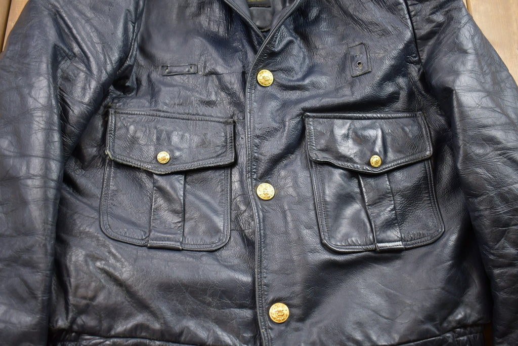 Vintage 1980s Krest Leather Biker Jacket Fall Outerwear