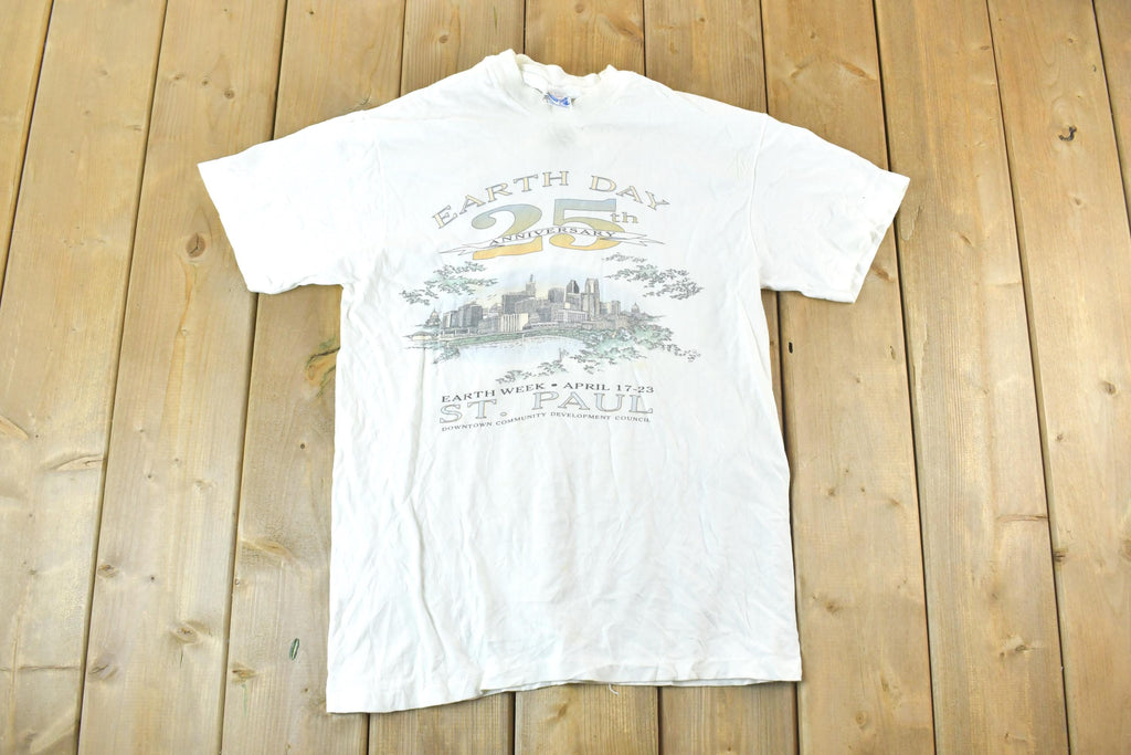 Vintage 1990s Earth Week St Paul Single Stitch T-Shirt  90s Vintage Souvenir Tee  Rare Vacation Tee  Summer Shirt Made In USA