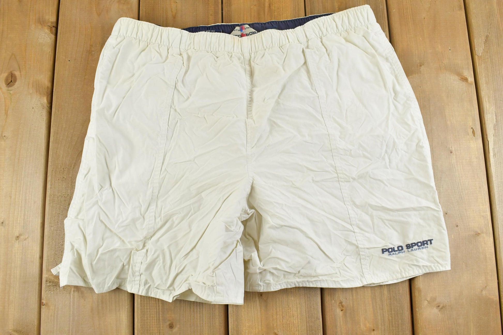 Vintage 1990s Ralph Lauren Polo Sport Lined Swim Shorts Size L