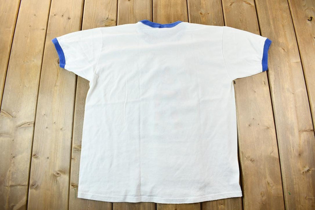 Vintage 1987 DC Comics Superman Graphic Ringer T-shirt /