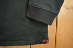 Vintage 1990s Blank Black Athletic Quarter Zip Sweatshirt