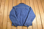Vintage 1980s Osh Kosh Quilt Lined Denim Jean Jacket