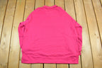 Vintage 1990s Floral Collared Sweater Women's 1X