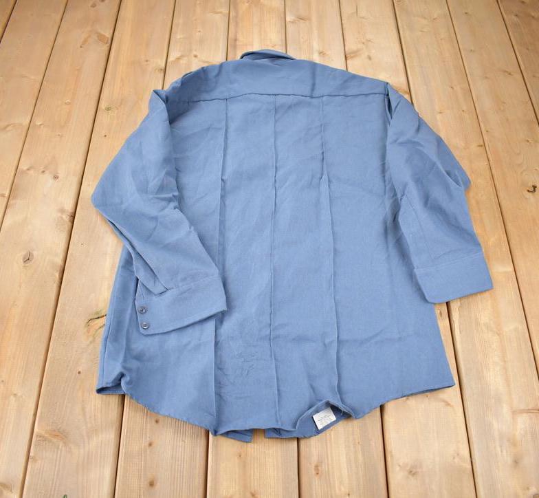 Vintage 1980s Tex Trop Blank Button Up Shirt Made In USA