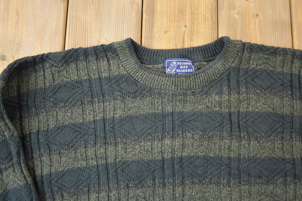 Vintage 1990s Peconic Bay Traders Knit Crewneck Sweater