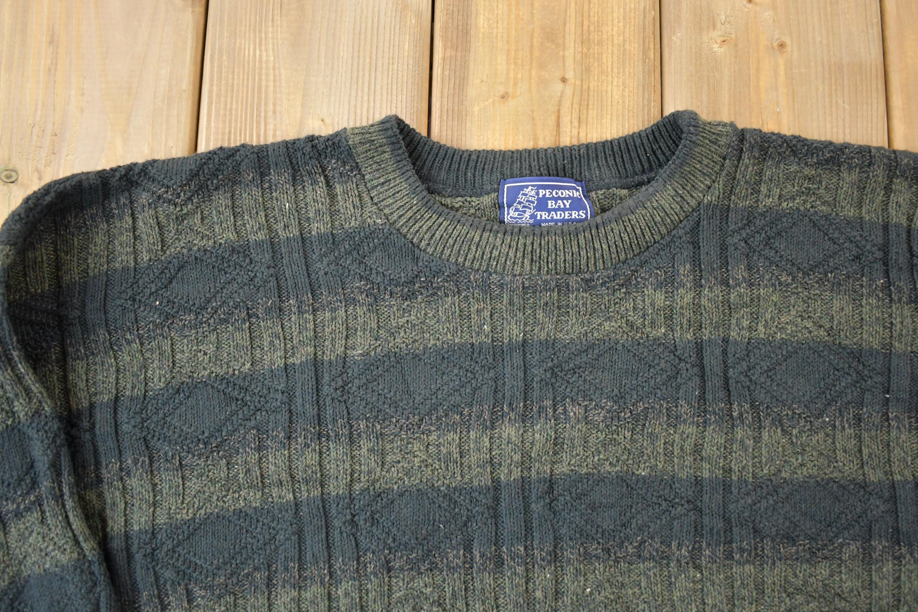 Vintage 1990s Peconic Bay Traders Knit Crewneck Sweater