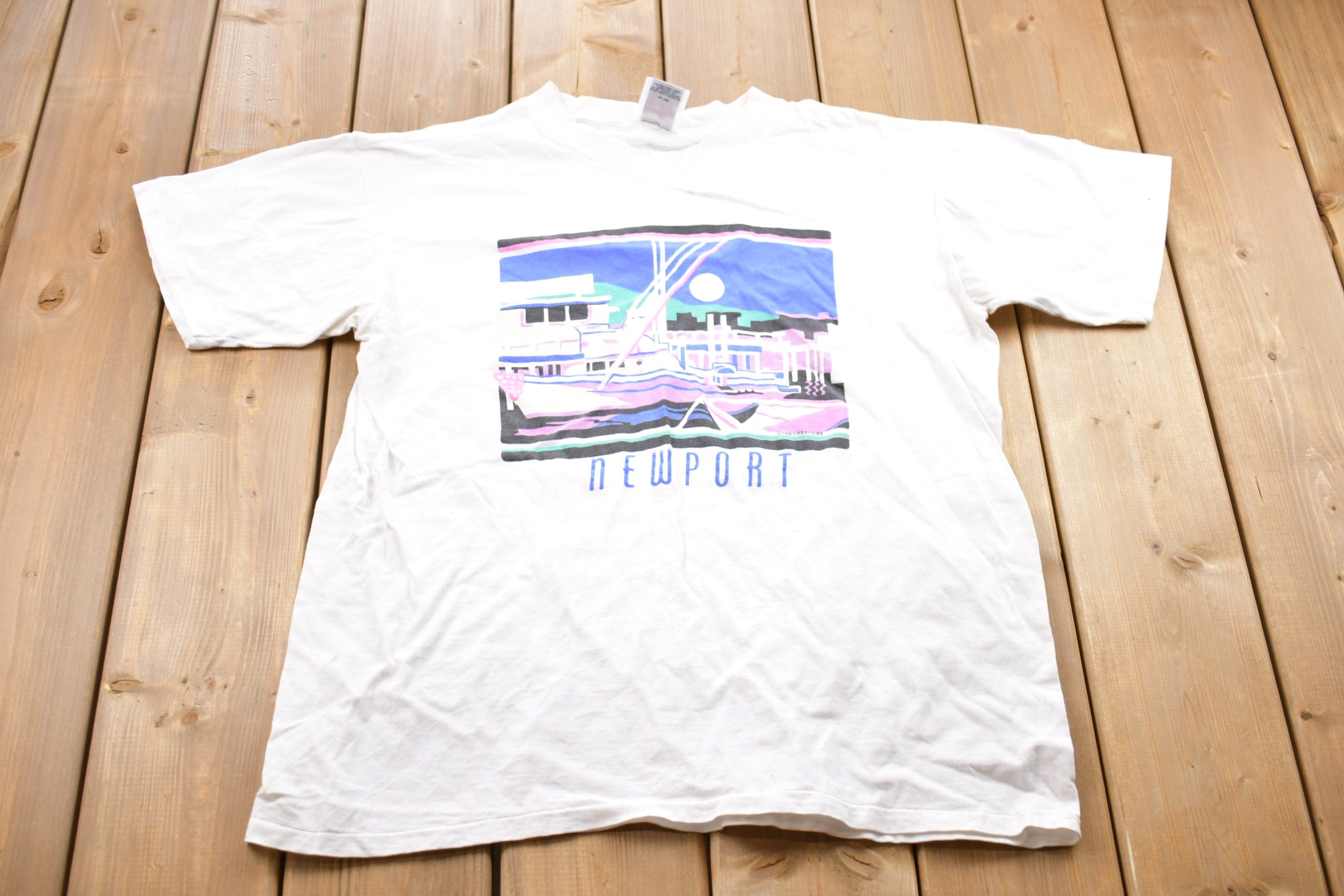 Vintage 1990 Newport Graphic T-Shirt