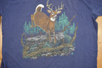 Vintage 1991 Deer Graphic Souvenir T Shirt
